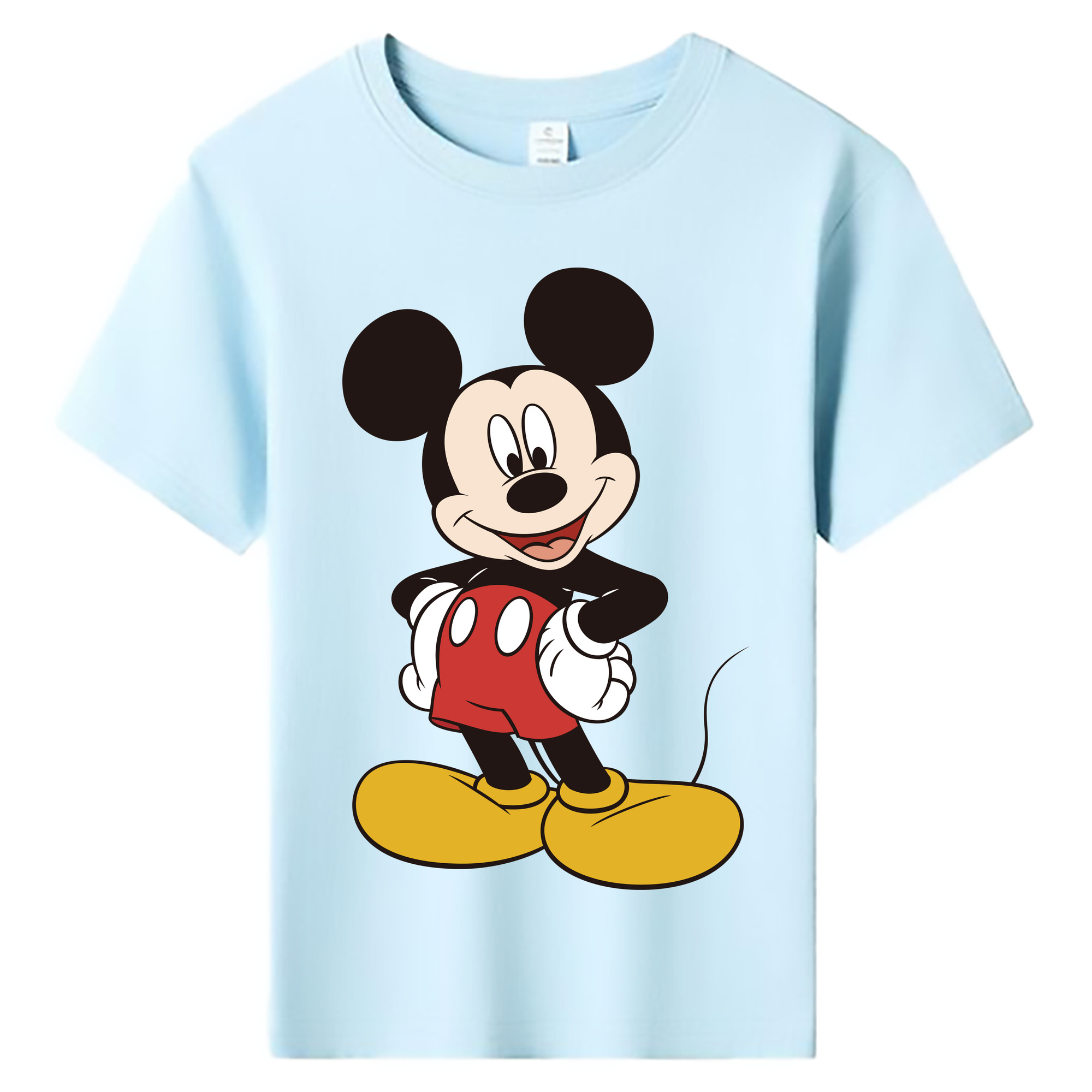 ミッキーマウス Mickey Mouse 綿100％キッズTシャツ（フロントプリント）
